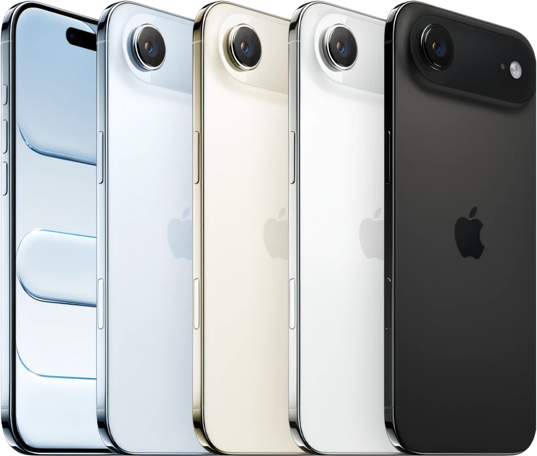 iPhone Air, visto pela frente e por trás